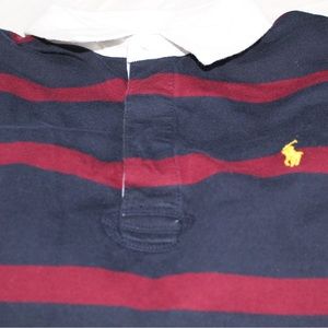Boys Striped Polo Long Sleeve